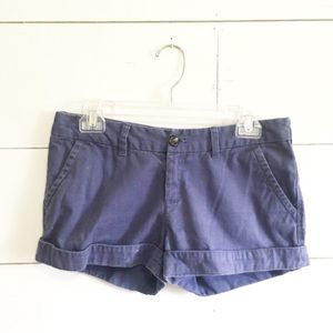 F21 purple denim shorts
